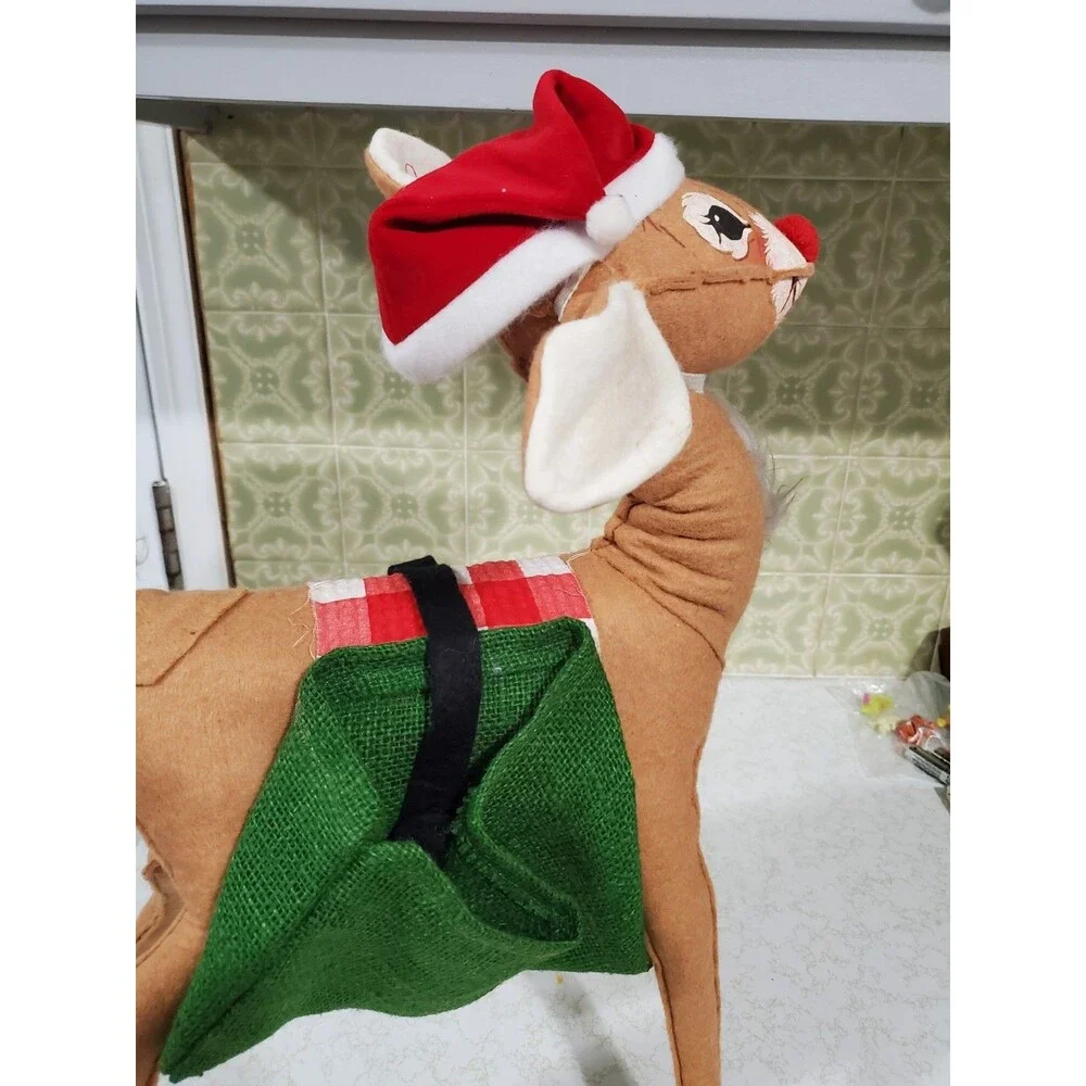 Annalee Mobilitee Doll Poseable Christmas Reindeer Large 18